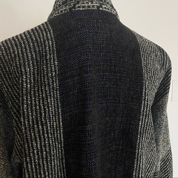 Lynn Yarrington Artist Fiber Handwoven Chenille Open Front Jacket Cardigan Sz Sm - Picture 4 of 11